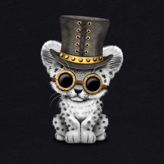 Steampunk Snow Leopard Cub by jeffbartels